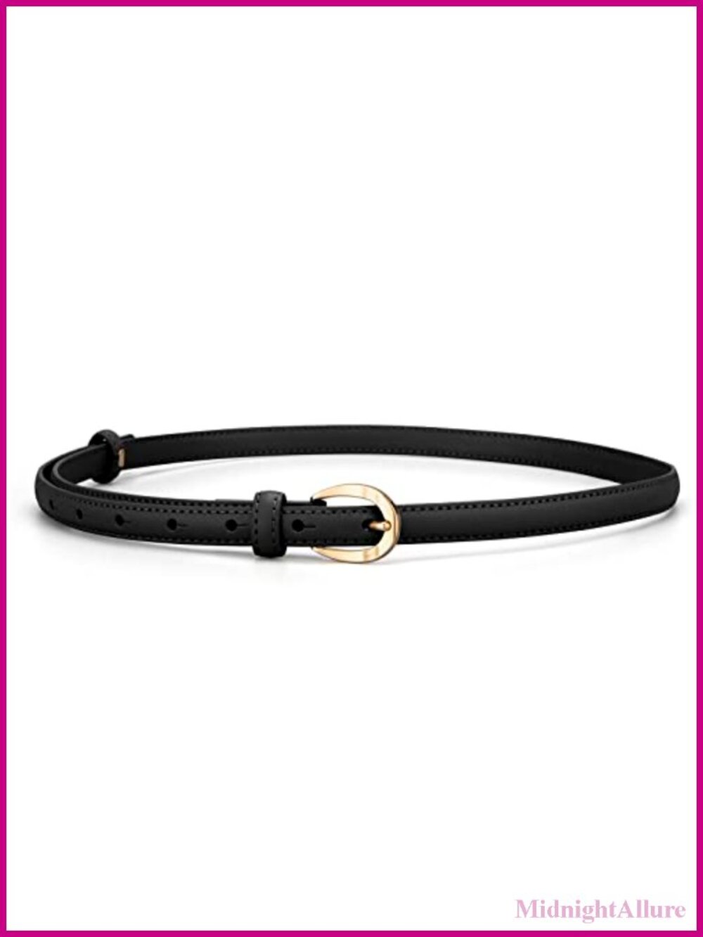 Skinny Thin Leather Belts for Women Waist Belts for Jeans Pants Dresses